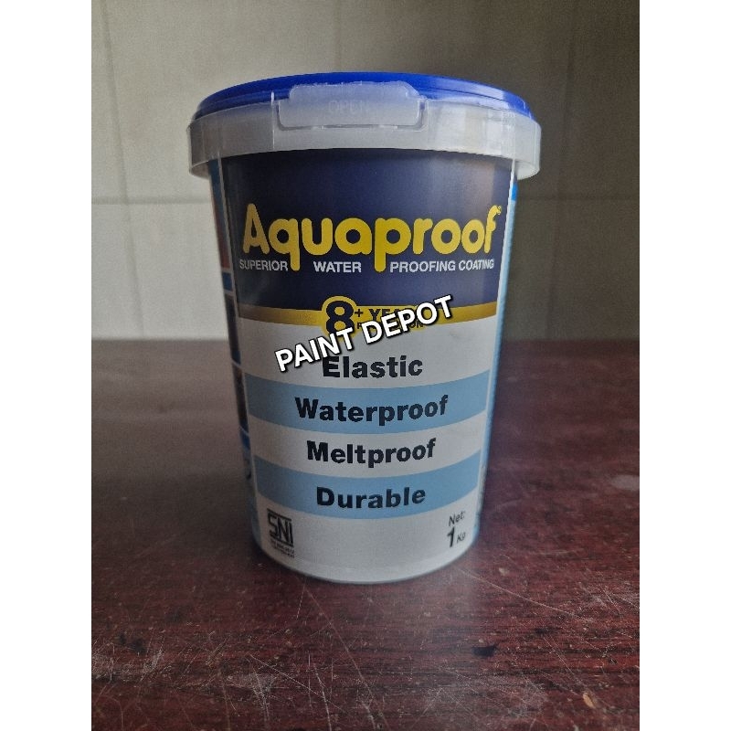 Aquaproof - Cat Pelapis Anti Bocor 1kg / 1 kg kiloan abu muda putih biru hitam coklat merah beige te