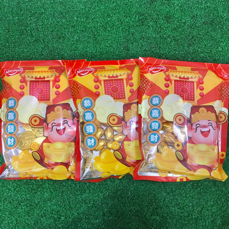 

Naraya Chocolate Gold Cokelat Emas Bentuk 200gr Impor China