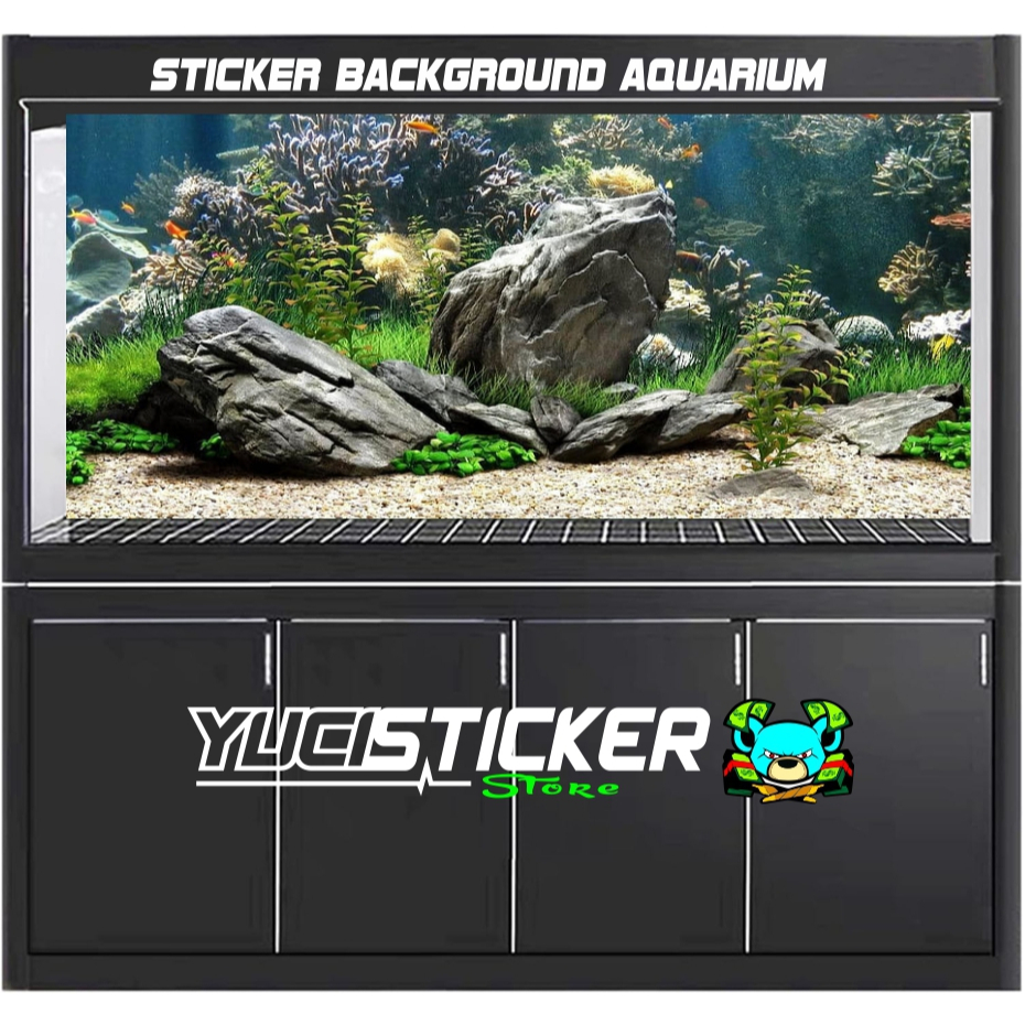 STICKER BACKGROUND AQUARIUM/ STICKER ALAS BACKGROUND AQUARIUM