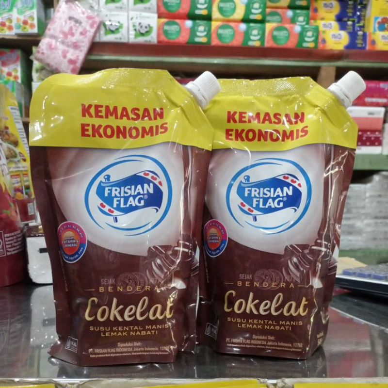 

Susu Frisian Flag Poch Cokelat Susu Kental Manis Lemak Nabati 545gram