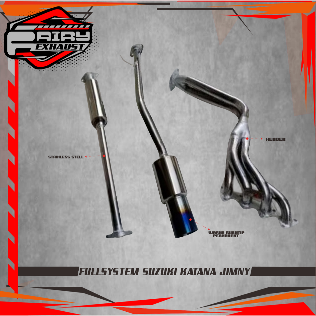 FULLSYSTEM KNALPOT MOBIL SUZUKI KATANA JIMNY
