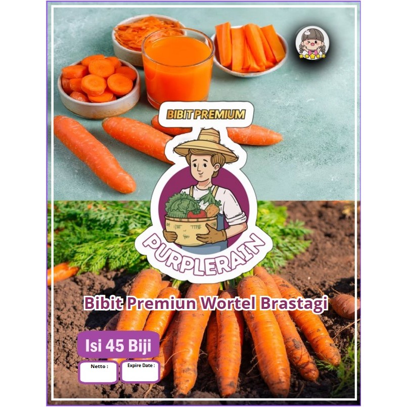 Bibit Premium Wortel Brastagi Berkualitas | Benih Wortel