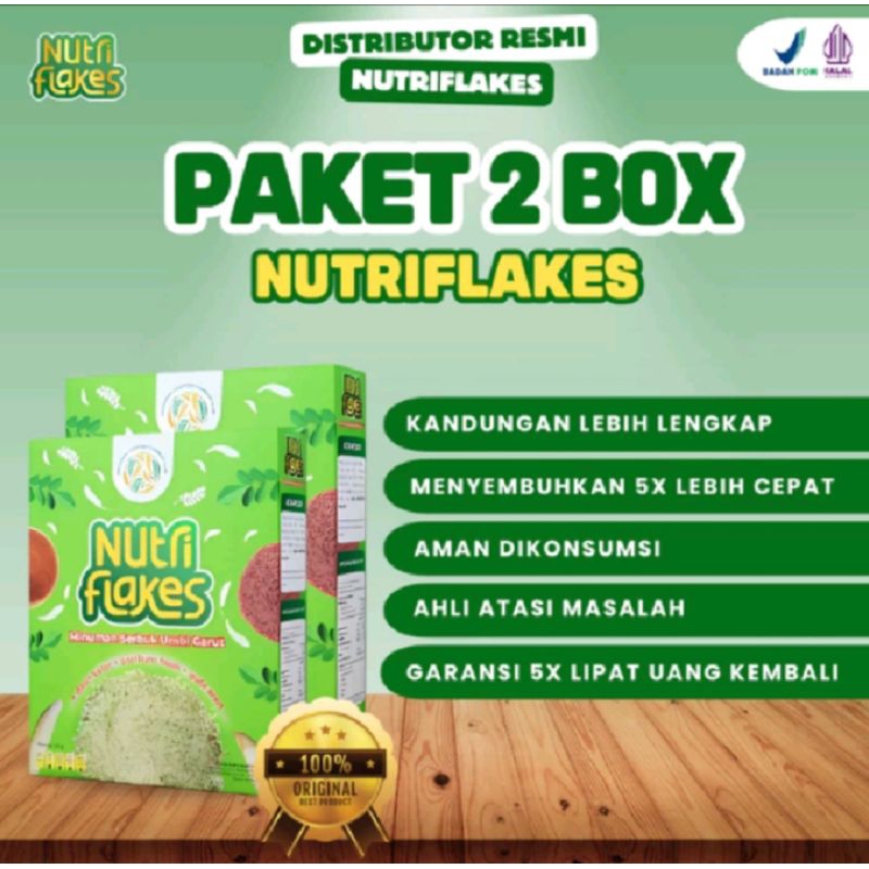 

Nutriflakes Sereal Umbi Garut Paket 2 Box Atasi Asam Lambung Magg Gerd Menu Diet Menurunkan Berat Badan Sarapan Sehat