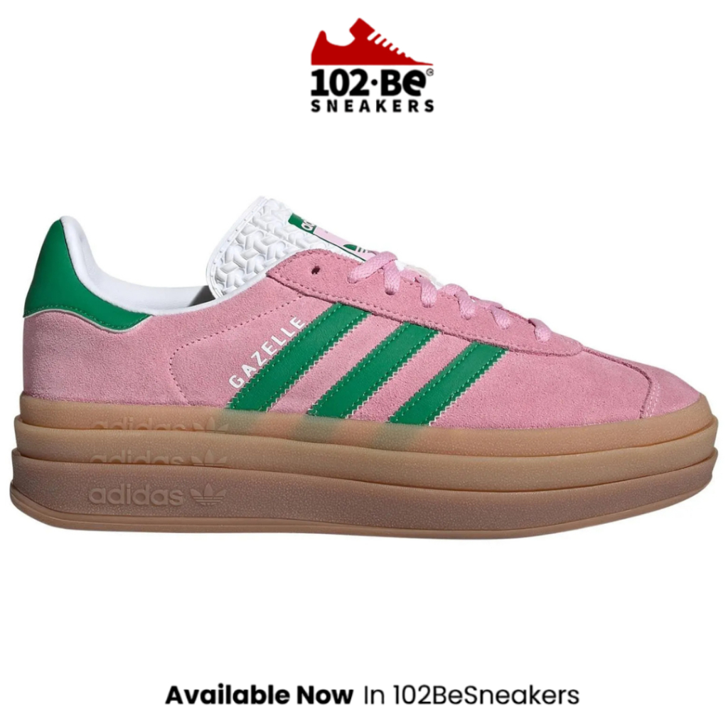 Sepatu Sneakers Adidas gazelle bold women's sneakers shoes - true pink Original