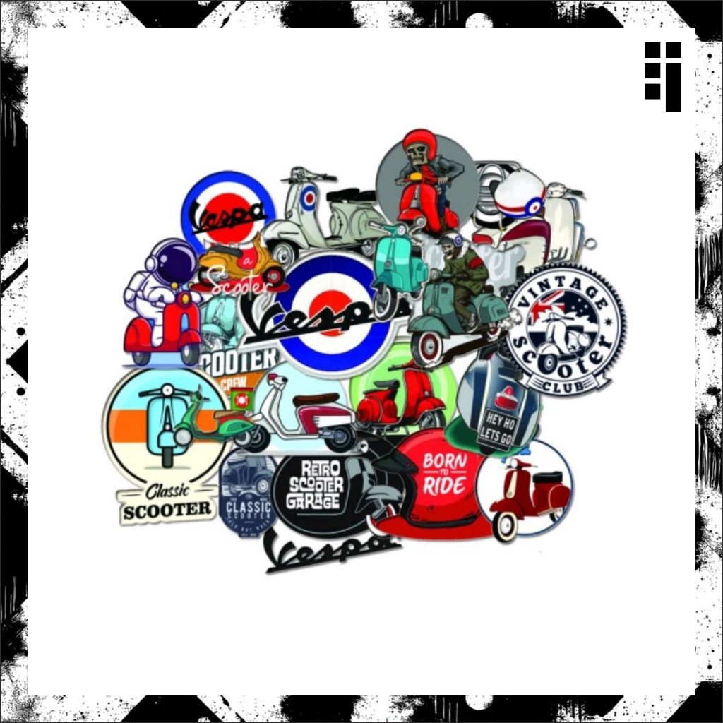 

Stiker Cutting VESPA SCOOTER Vinyl