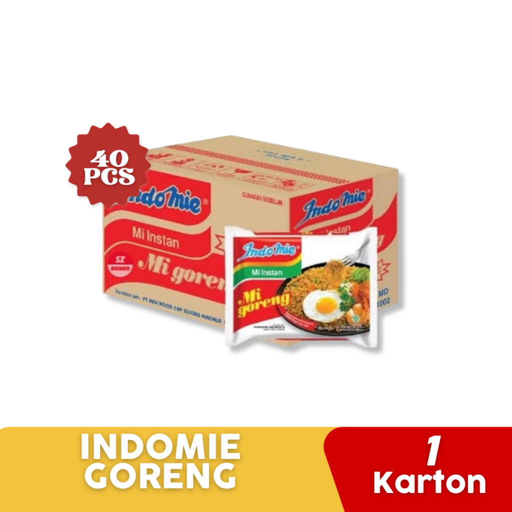 

Indomie Mie Goreng Instant 1 Karton (isi 40pcs)