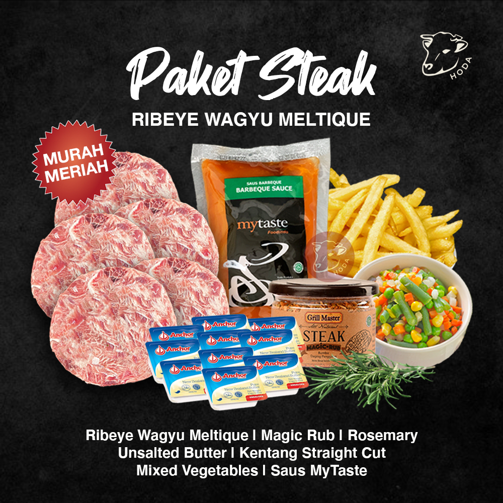 

Paket Steak Ribeye Wagyu Meltique COMBO HEMAT