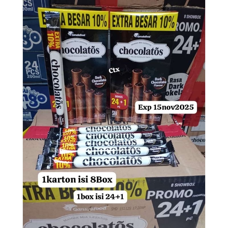 

1 box chocolatos kuning/chocolatos hitam