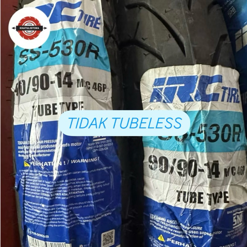 BAN LUAR MOTOR MATIC BAN IRC 90/90-14 SS530R SS 530 R TUBETYPE (BUKAN TUBELESS)