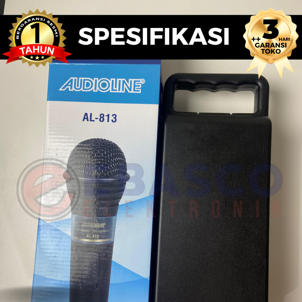 AUDIOLINE Microphone AL-813 - PROFESIONAL DYNAMIC MICROPHONE