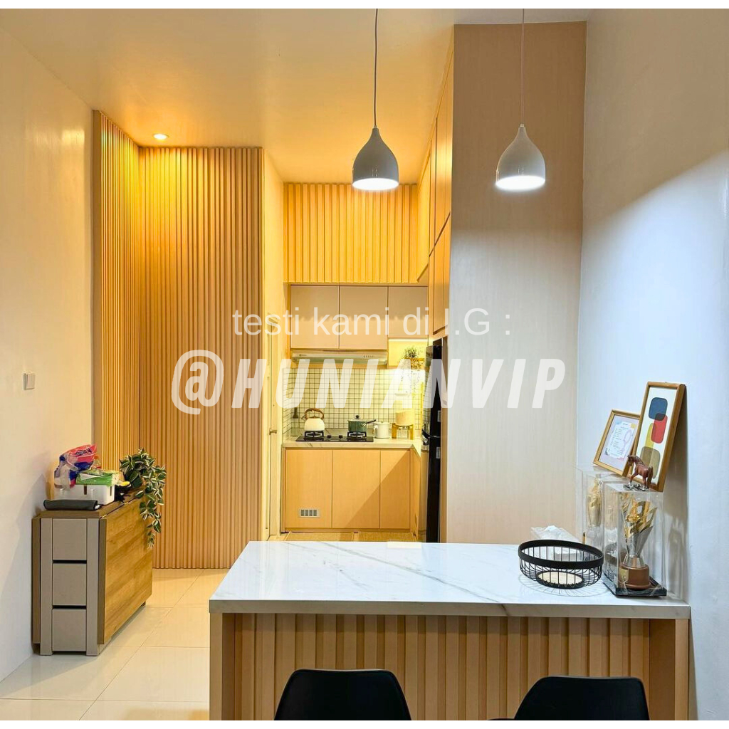 Kitchen set minimallis / mini bar kitchens set finishing hpl