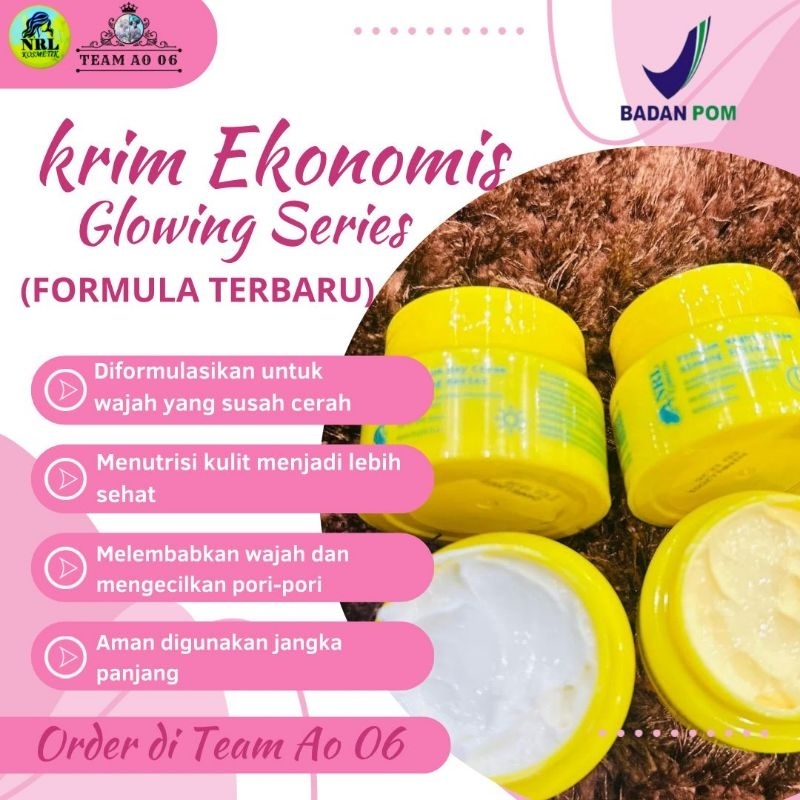 NRL GLOW ORIGINAL TAMPILAN TERBARU/NRL ORIGINAL KEMASAN EKONOMIS/NRL SKINCARE/CREAM NRL ORIGINAL/NRL