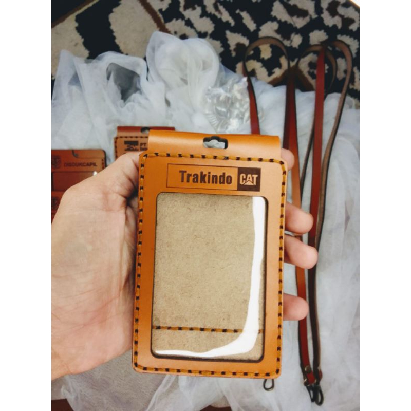 ID CARD KULIT CUSTOM TRAKINDO CAT/FREEPORT