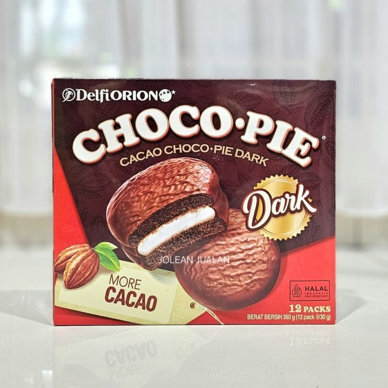 

DELFI ORION Choco Pie Cacao Choco Pie Dark 360gr isi 12pc