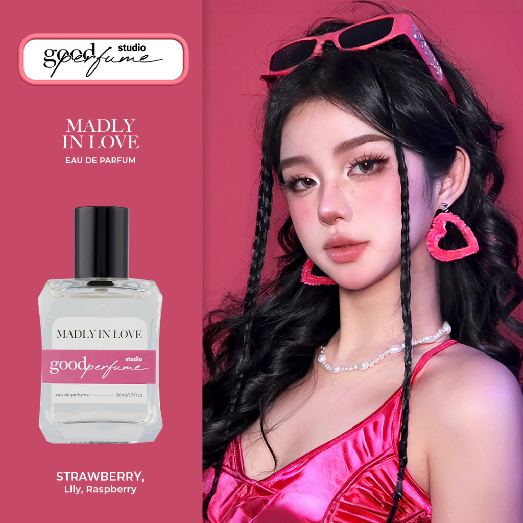 Good Perfume Studio Madly in Love - Eau de Parfum (EDP) 50ml - Stroberi, Buah, Tahan Lama
