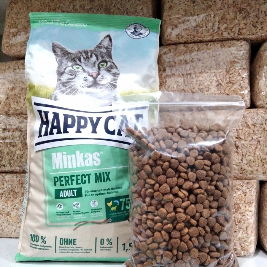 Happy Cat Minkas Mix Repack 1kg / Makanan Kucing HappyCat Happy Cat Minkas