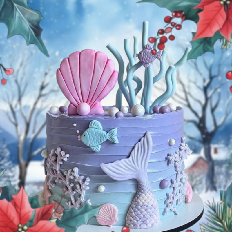 

cake birthday mermaid