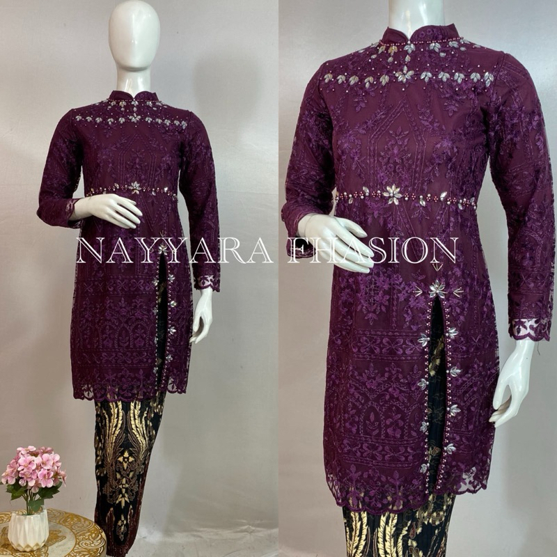 kebaya tunik/kebaya modern/kebaya tile/kebaya kondangan/kebaya wisuda/kebaya couple