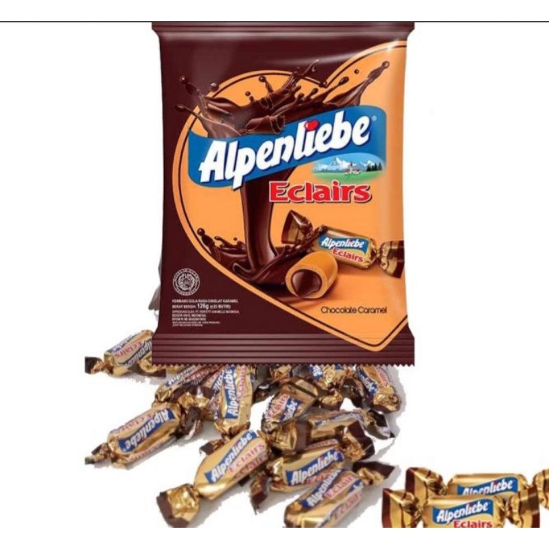

ALPENLIEBE ECLAIRS RASA COKELAT CARAMEL 1 ZAK ISI 40 PCS