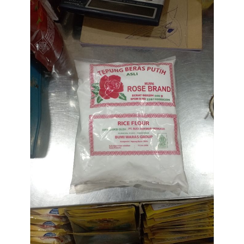 

Tepung Beras Putih Rose Brand 500gr