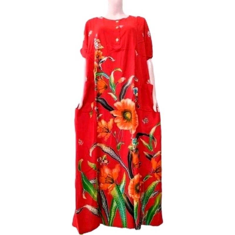 DASTER LONGDREES KENCANA UNGU LABEL BIRU MODEL 08 UKURAN BESAR LD 120 CM  BADAN GEMUK / BUDUI FRIEND