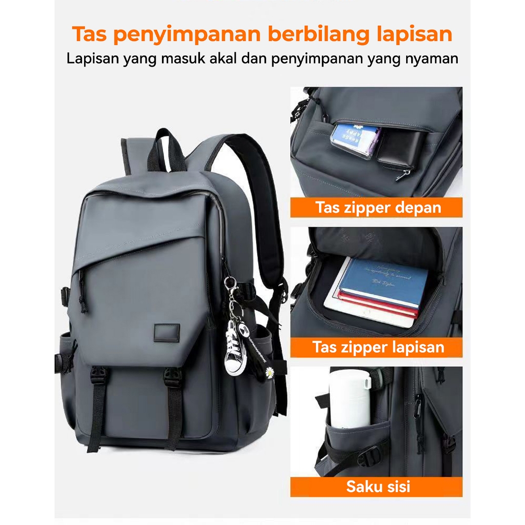 hot deals holo tas ransel cowok tas sekolah tas traveling premium kuat backpack tas kuliah pria