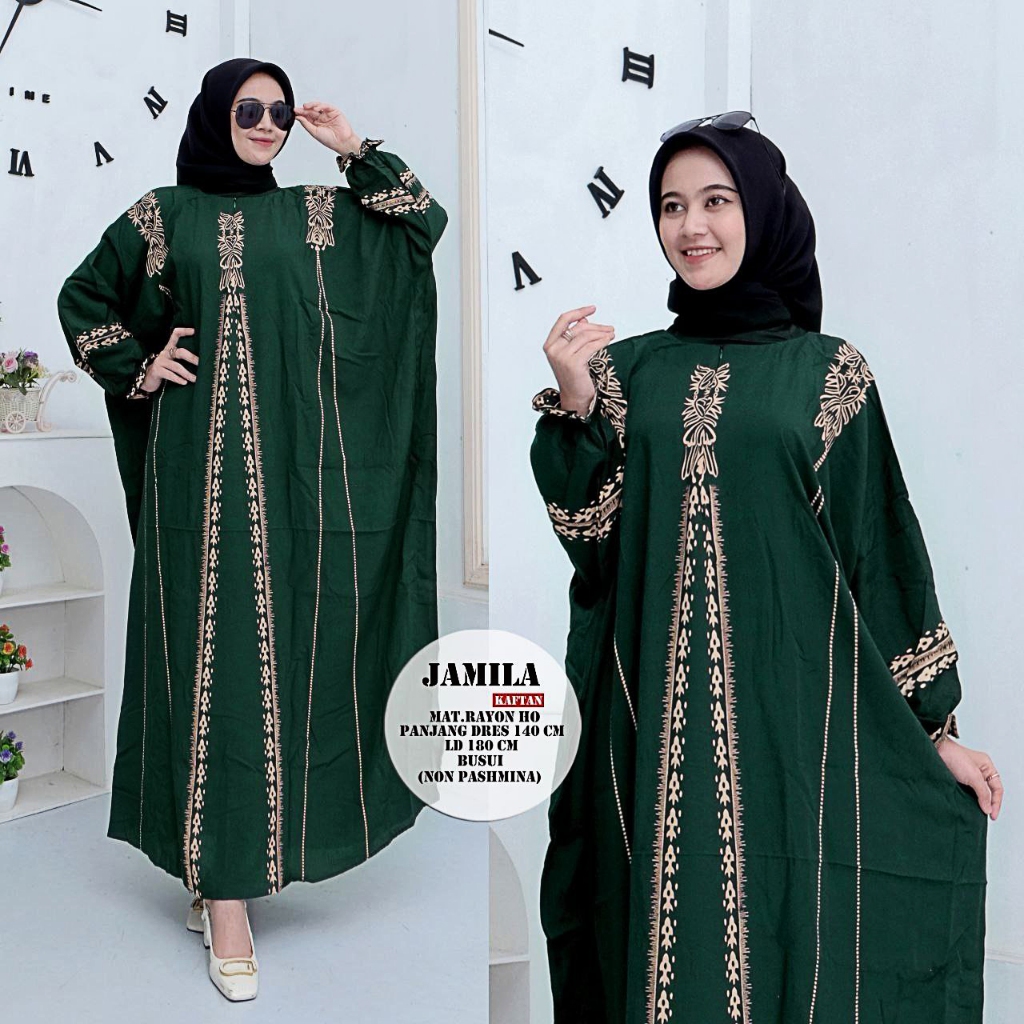 Baju Lebaran Murah Kaftaan Kelelawar Lebaran 2026 Jaftan Perempuan Import Berkualitas Ksftan Gamis T