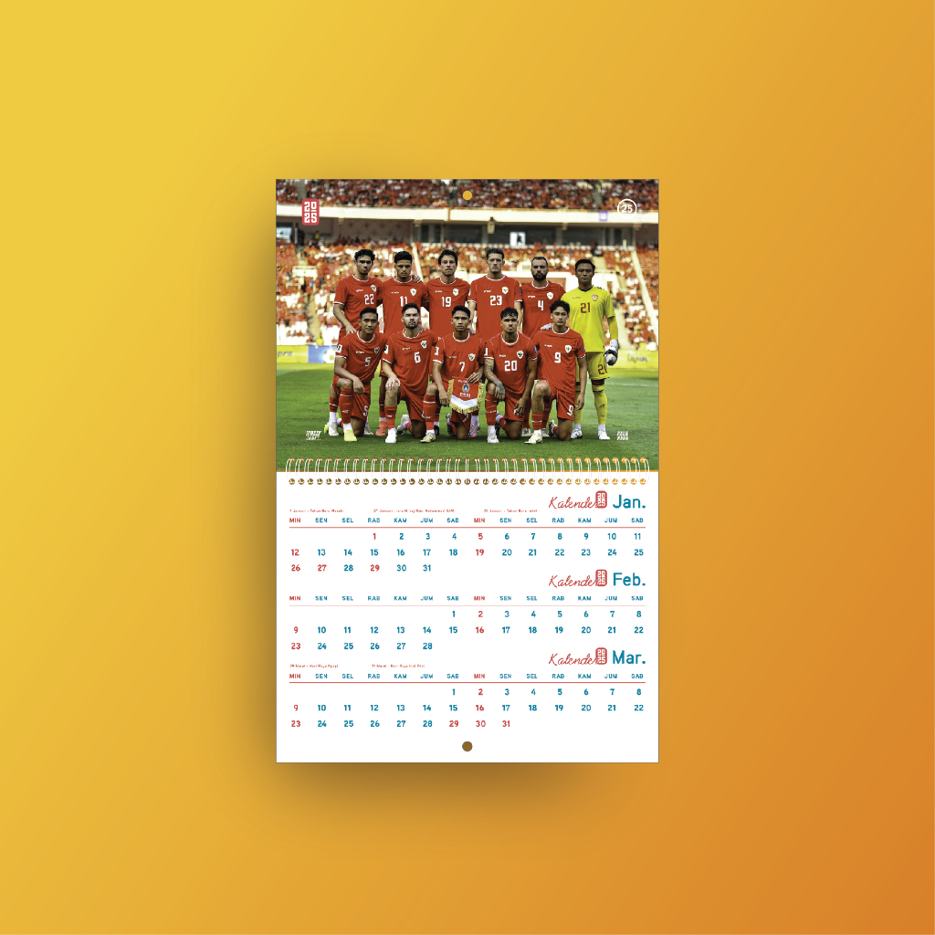 

Kalender Dinding 2025 Timnas Indonesia
