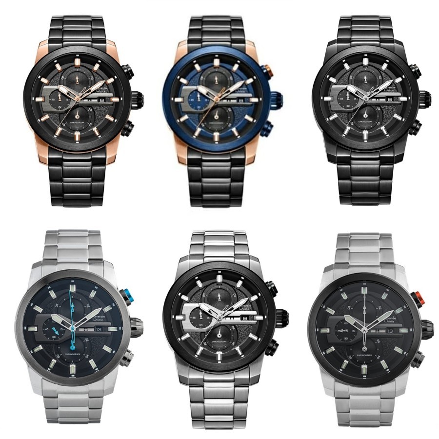 Jam Tangan Pria Alexandre Christie AC 6562 / AC6562 Rantai Garansi 1 Tahun