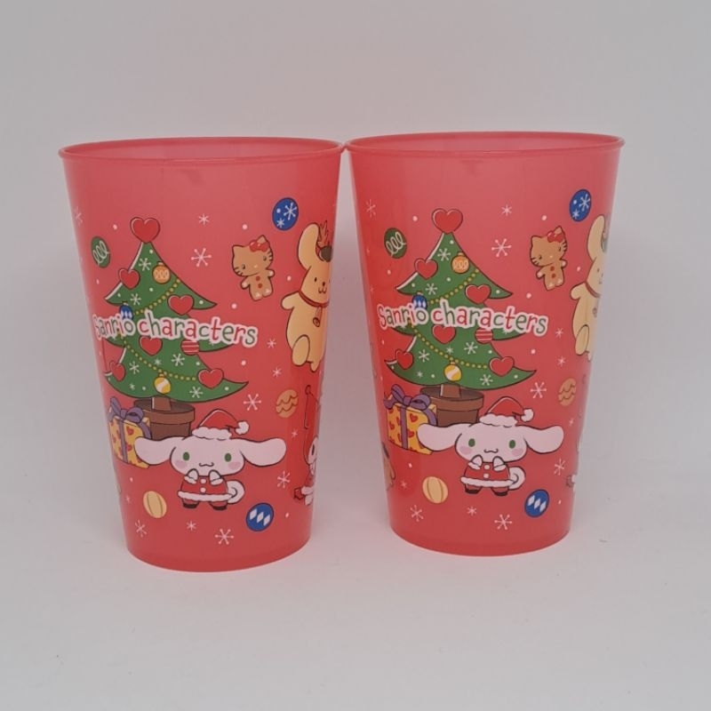 Daiso Sanrio Christmas Plastic Cup