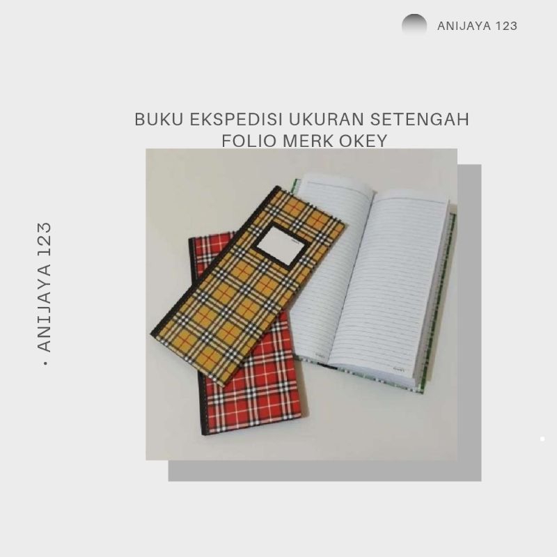 

Buku Ekspedisi ukuran Setengah Folio Merk Okey (100 LEMBAR)