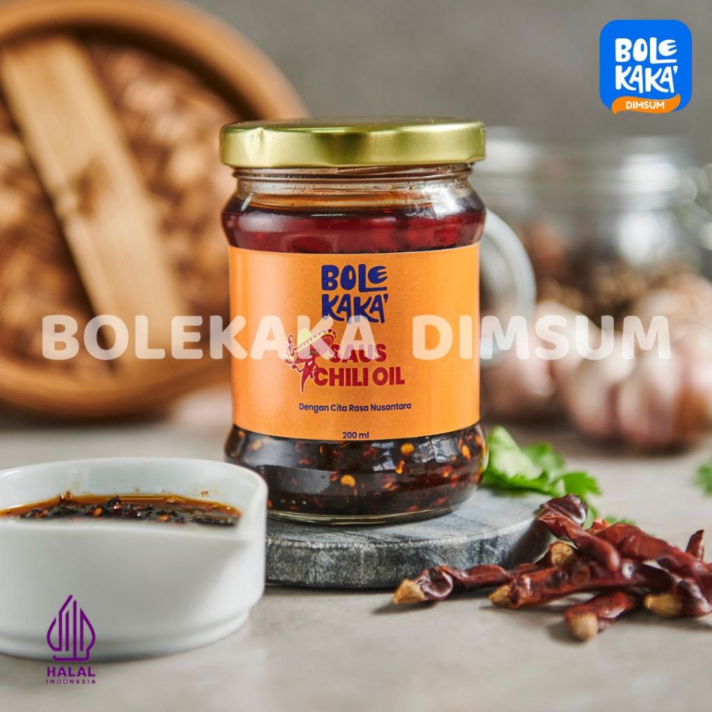 

Chili Oil jar Bolekaka Dimsum 200 gr/ Chili Oil Halal
