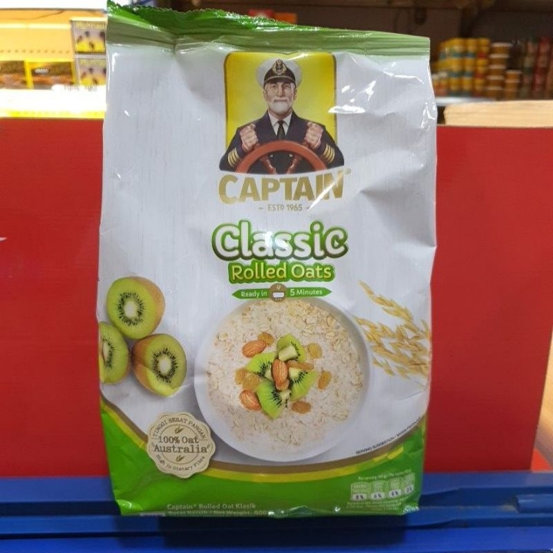

Captain Oats Classic Rolled Oats 800gr