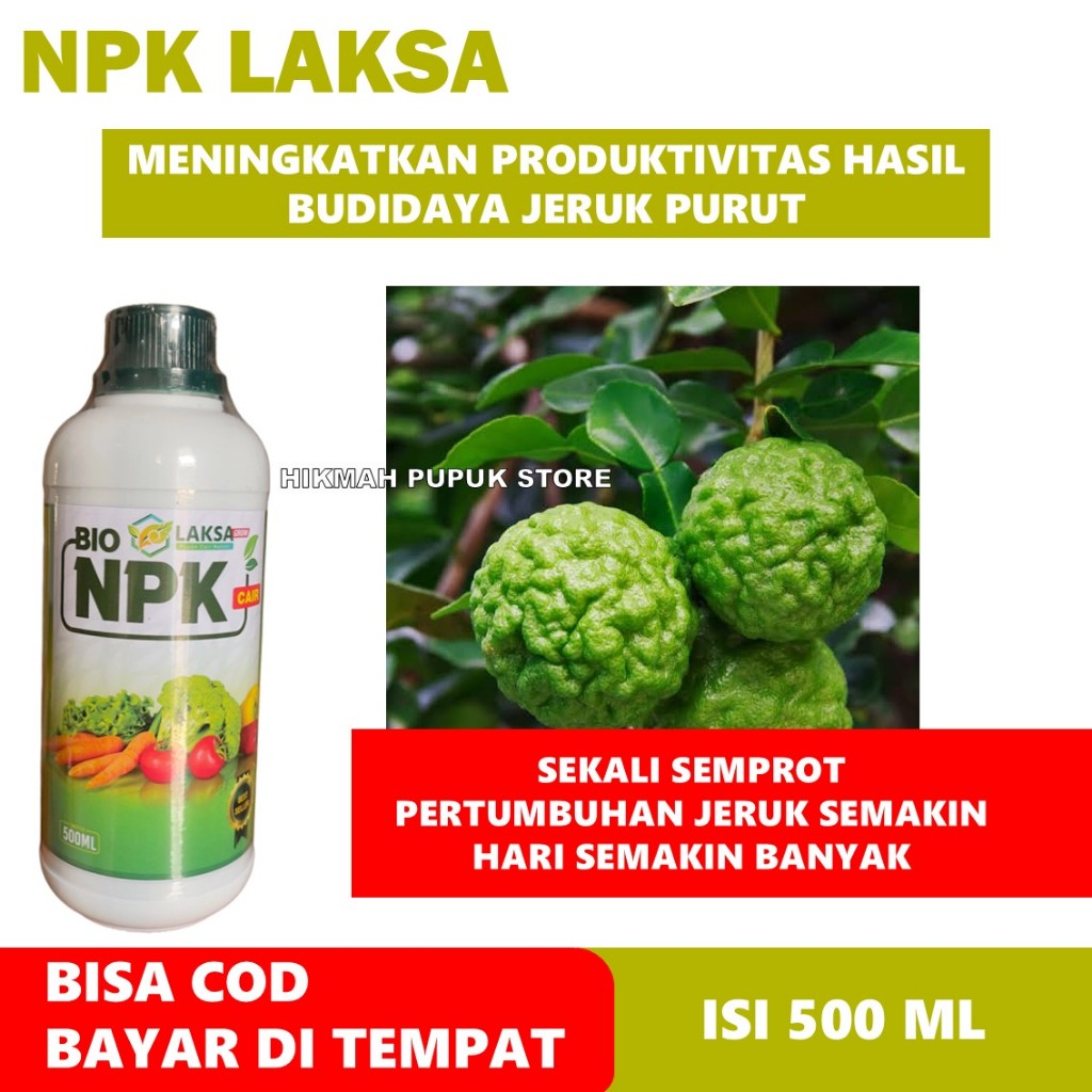 Pupuk Ajaib Perbanyak Jeruk Purut Bumbu Tanaman Lebat Obat Organik NPK cair untuk Buah Jeruk Bumbu/P