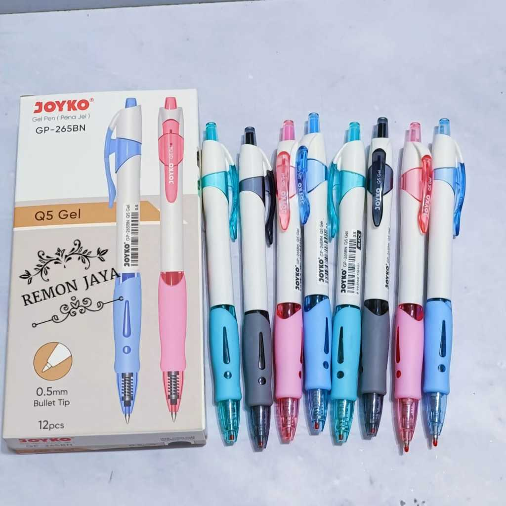 

Gel Pen Joyko GP-265BN Pulpen Gel Hitam isi 12 Pcs