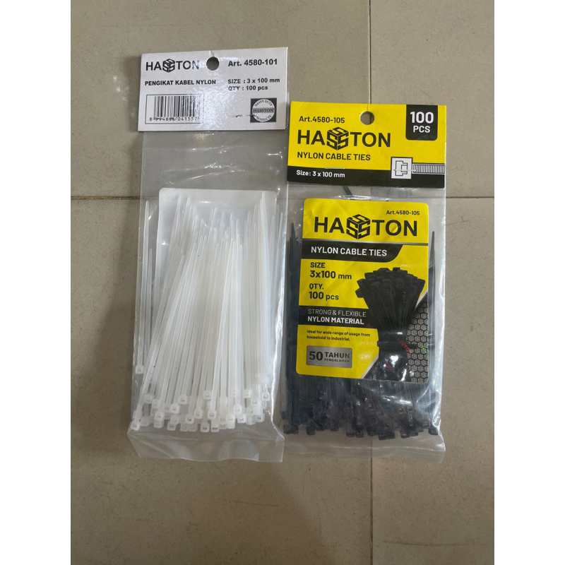 

kabel tie / kabel tis / tali pengikat hasston 3 x100mm ( 10cm) / cabel tie 10cm harga perbungkus ( untuk pemesanan warna cantumkan di catatan / kita kirim random sesuai persediaan stok yang ada ) tali pengikat