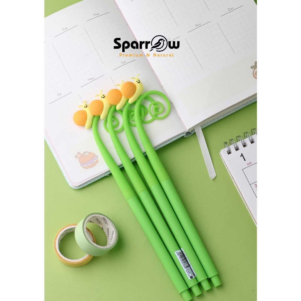 

SPARROW Pen Silikon / Silicone Pen / Pen Karakter Lucu Cantik LOVELY SNAIL (7768)