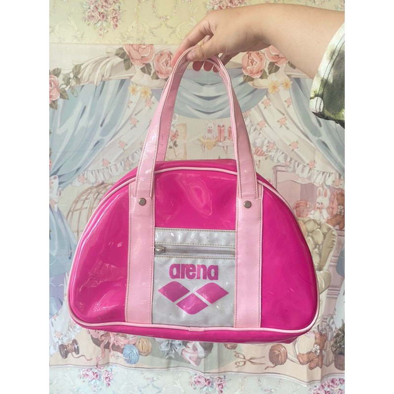 Arena Pink Duffel Bag Sporty Y2K Preloved Thrift