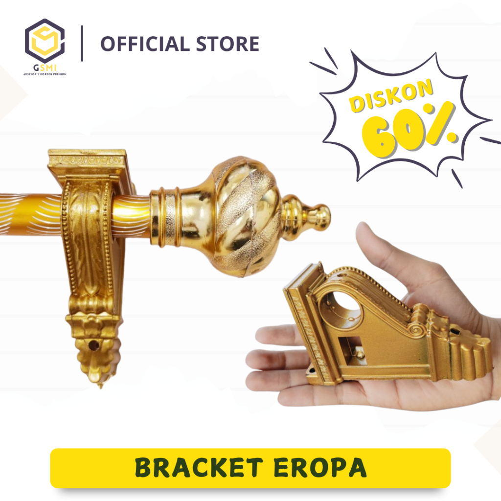 BRACKET EROPA PENYANGGA BATANG GORDEN/BRACKET GORDEN/KAKI TIANG GORDEN