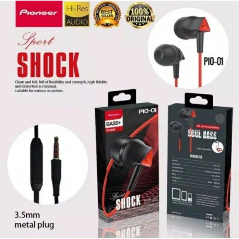 Headset Pioneer Sport Shock PIO-01