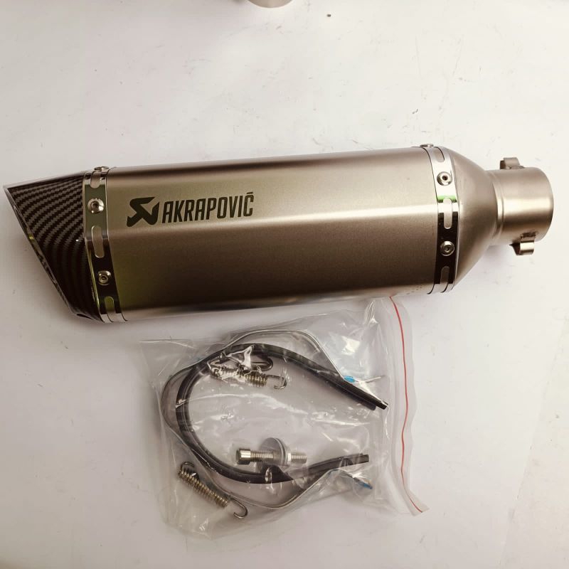 Silencer knalpot import taiwan Akrapovic hexa titan bisa untuk semua jenis motor anda suara mantap