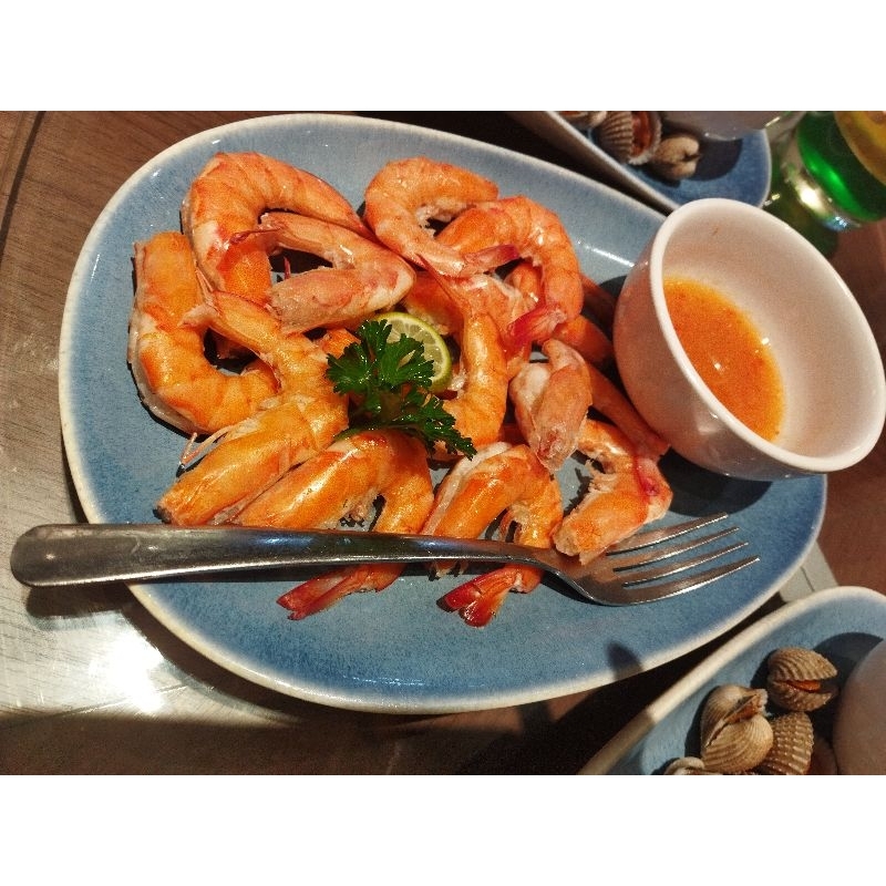 

UDANG REBUS SAMBEL MANGGA