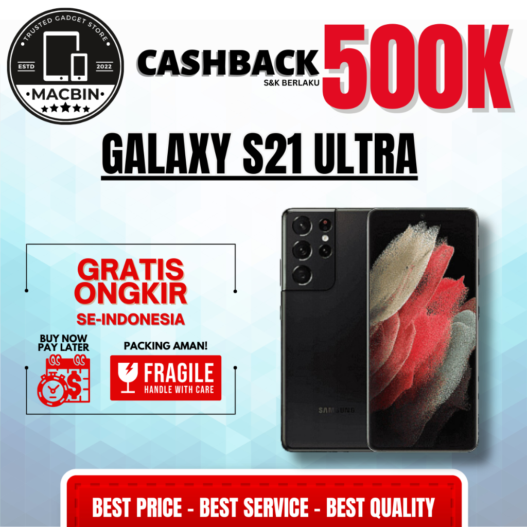 SEIN Samsung Galaxy S21 ULTRA 5G | S21 Plus 16/512GB 12/256GB Second Orignal Resmi