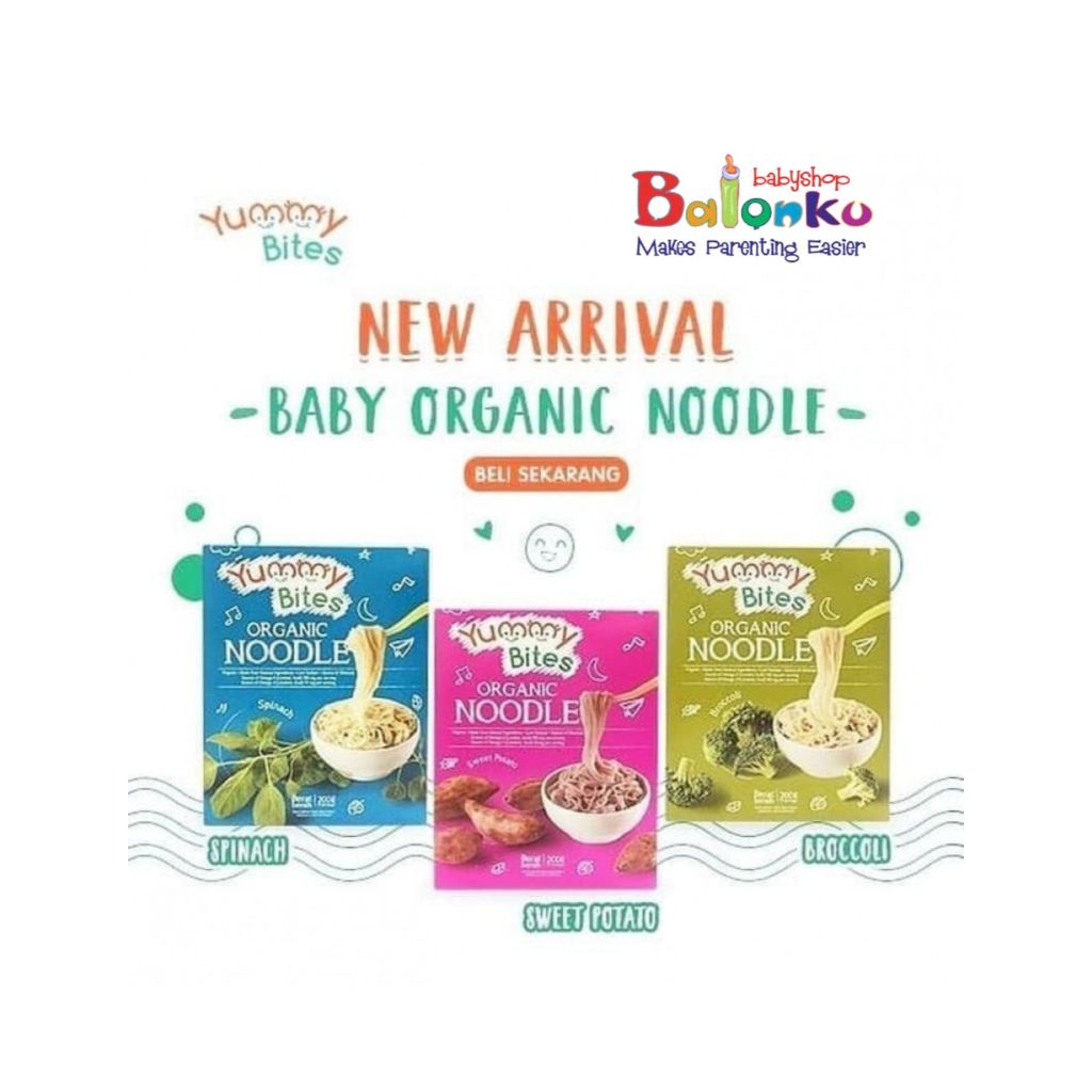

Yummy Bites Noodle 200gr Mie Instant Makanan Bayi