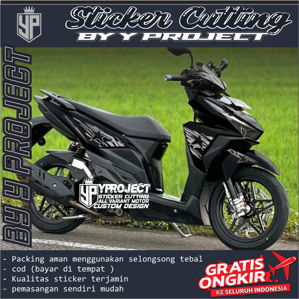VARIO LED 125-150 STICKER CUTTING STRIPING VIRAL STRIPING MURAH STICKER MOTOR VARIO 125-150
