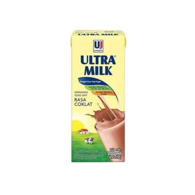 

Susu Coklat Ultra Milk UHT Chocolate 200 Ml
