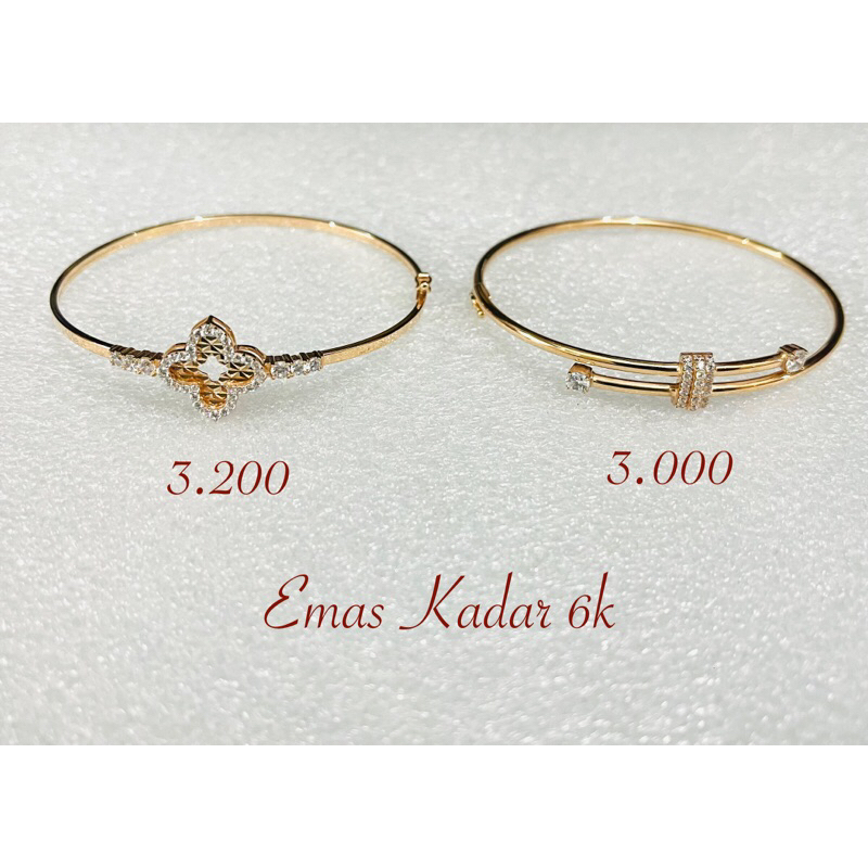 GELANG EMAS KADAR 6K