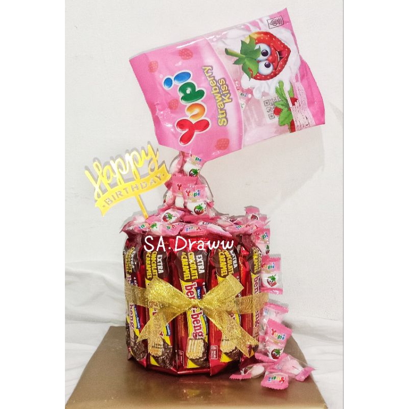 

Snack Tower Beng-beng Yupi Happy Birthday