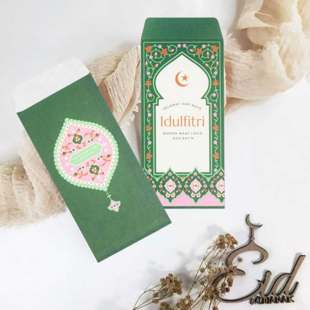 

[ paket 30 pcs ] amplop lebaran panjang/angpao lebaran/amplop lebaran aesthetic/amplop thr idul fitri 2025