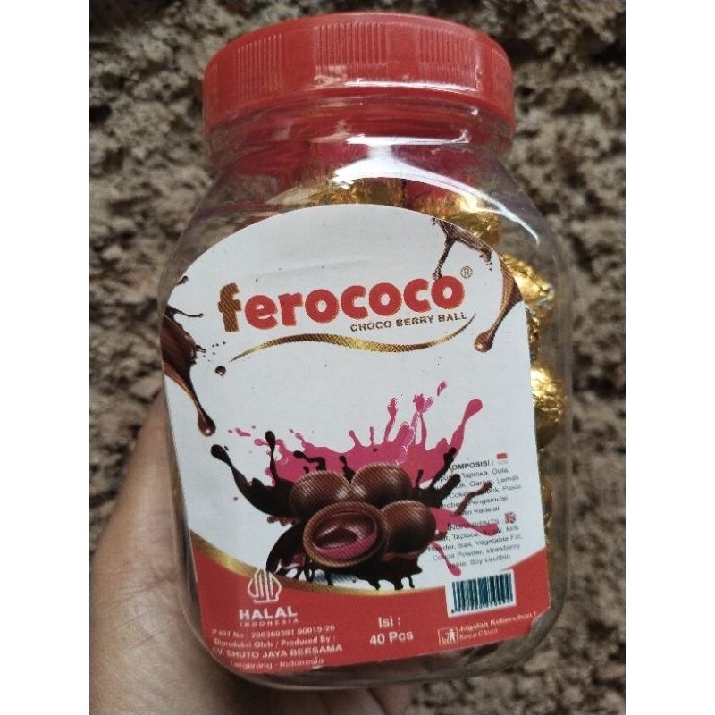 

Ferococo Rasa Choco Berry Ball Kemasan Toples isi 40 Pcs